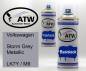 Preview: Volkswagen, Storm Grey Metallic, LK7Y / M9: 400ml Sprühdose + 400ml Klarlack - Set, von ATW Autoteile West.